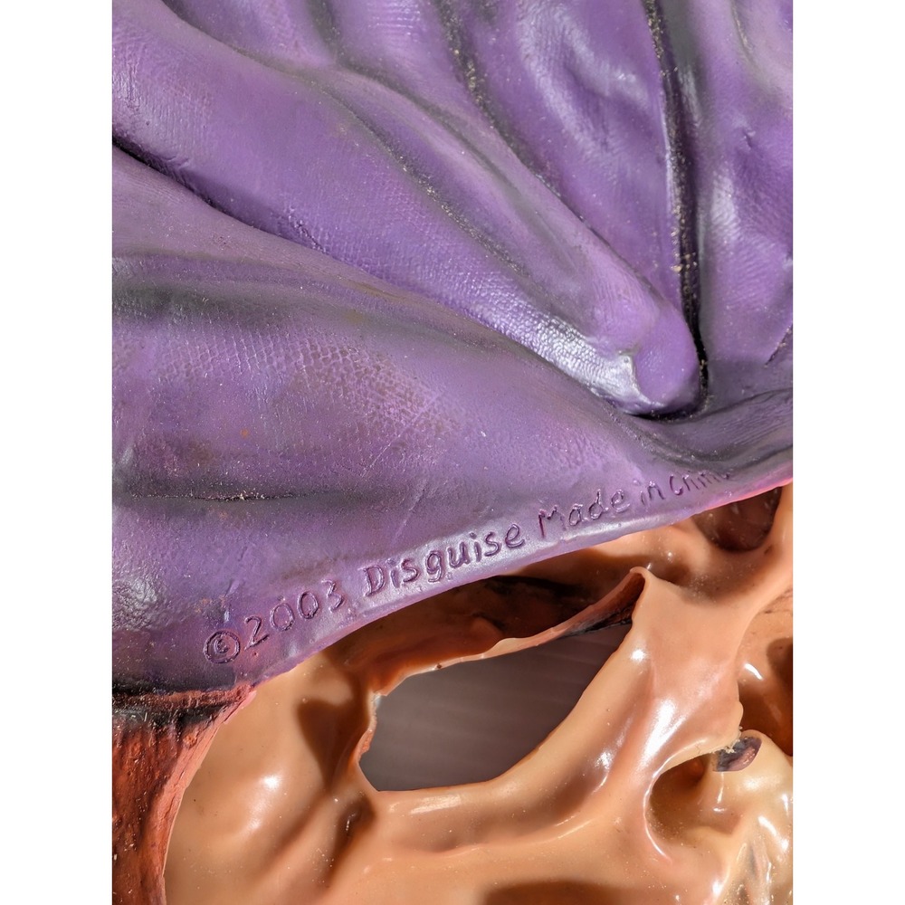 Vintage Genie Rubber Mask DISGUISE 2003 Halloween Mask Vinyl Costume Rare Aladin - Picture 2 of 11